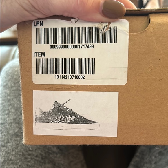 Zadig and Voltaire White and Silver Flash Ace Sneakers. - Picture 12 of 13